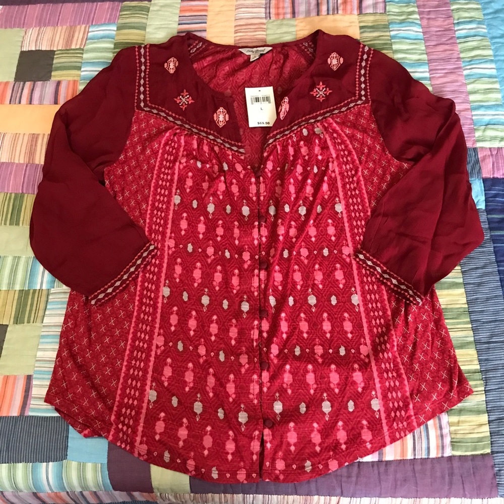 Lucky Brand tunic/blouse L